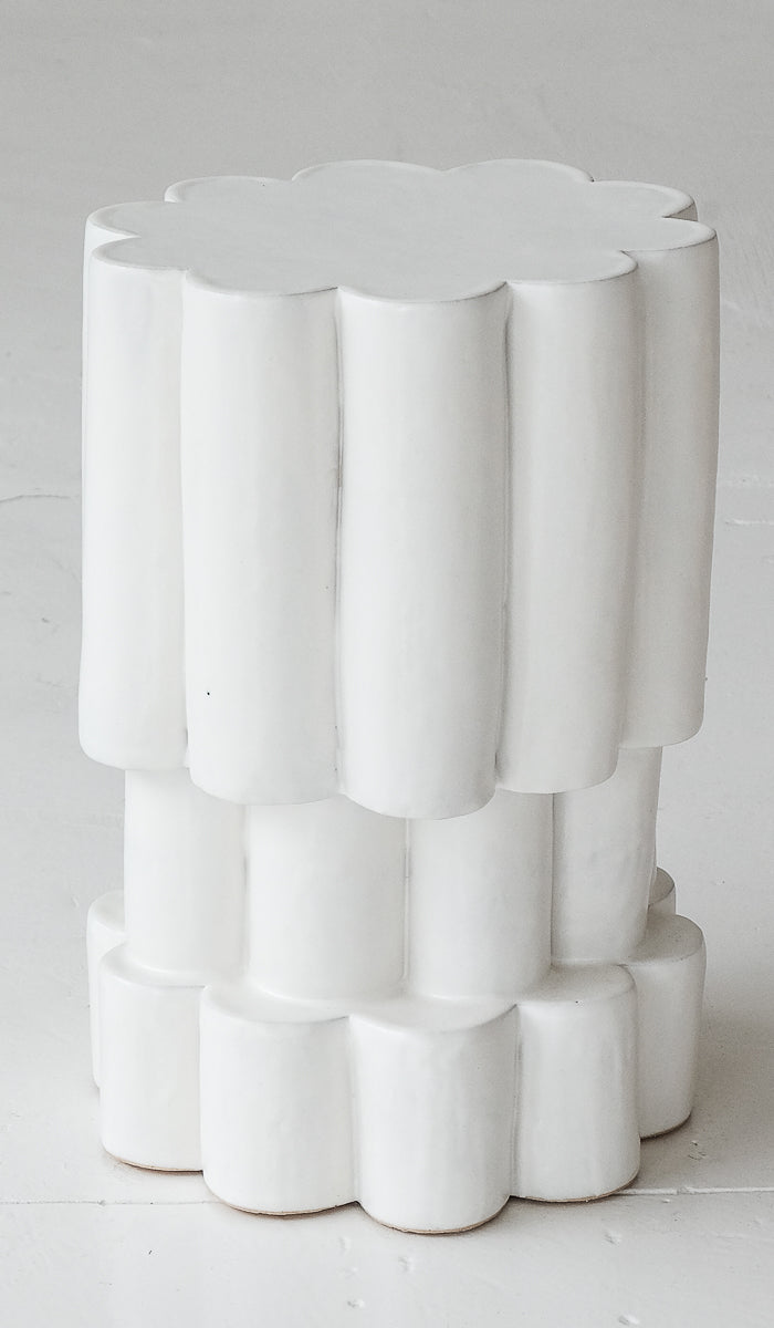 IN STOCK B Zippy Marshmallow Triple Tier Cloud Side Table