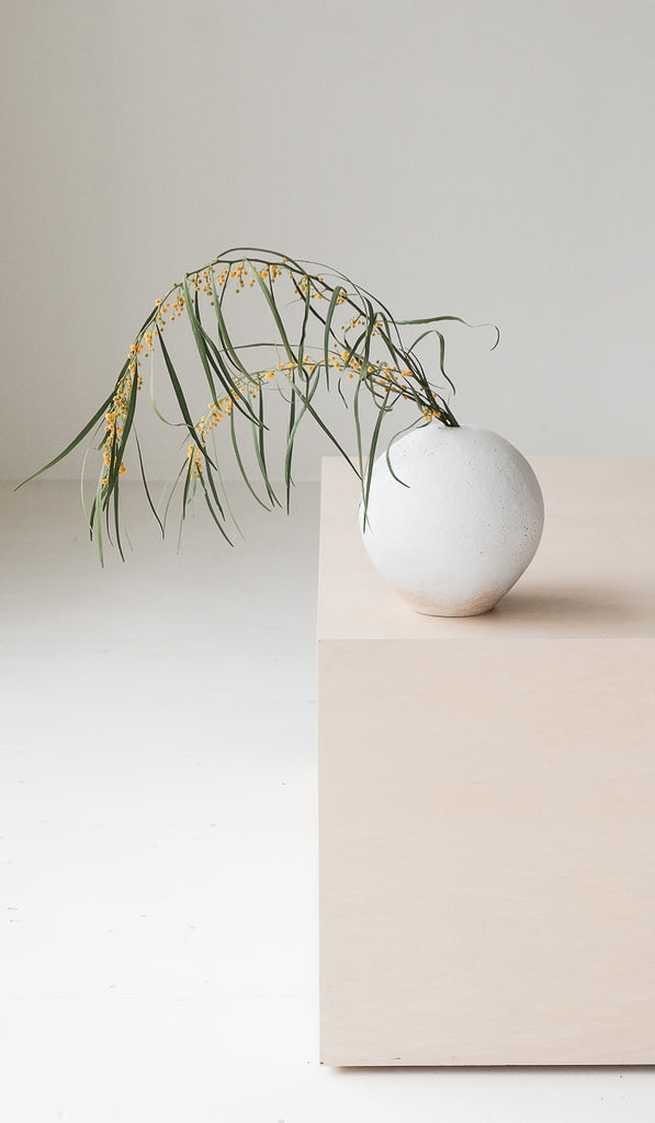 Clam Lab White Weed Vessel