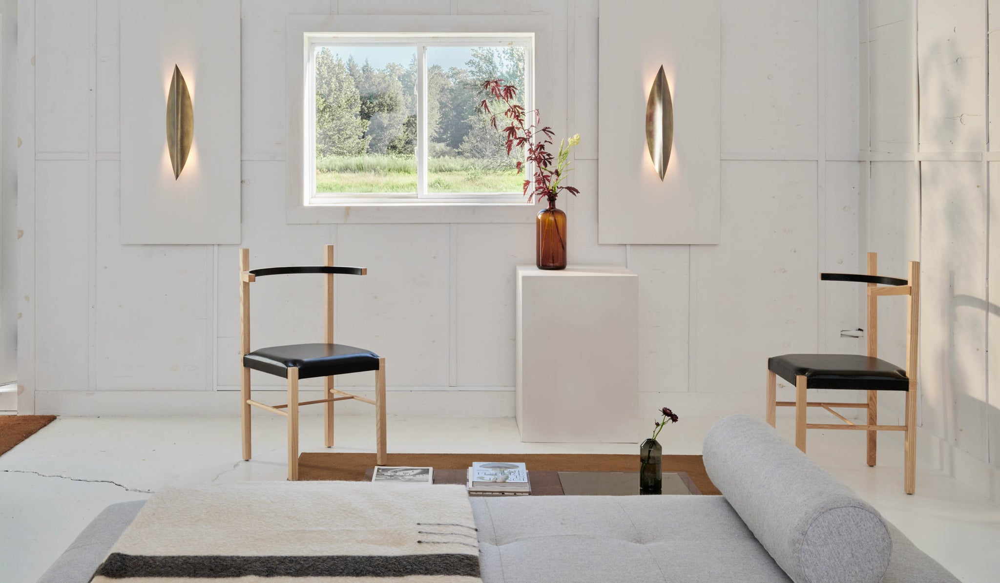 Coil + Drift Large Ridge Sconce
