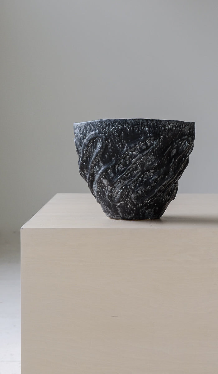 Dina No Mottled Swirling Ribbon Vessel No. 1
