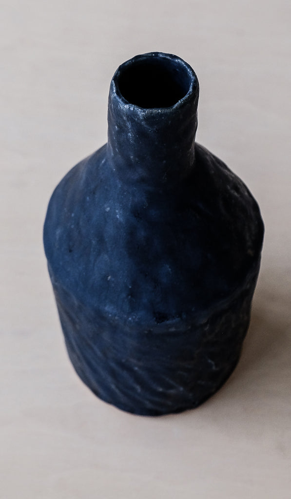 Giselle Hicks Navy / Black Bottle Vase