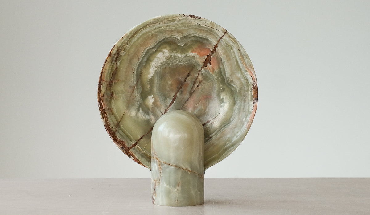 IN STOCK Studio Henry Wilson Bamboo Onyx Surface Sconce Table Lamp