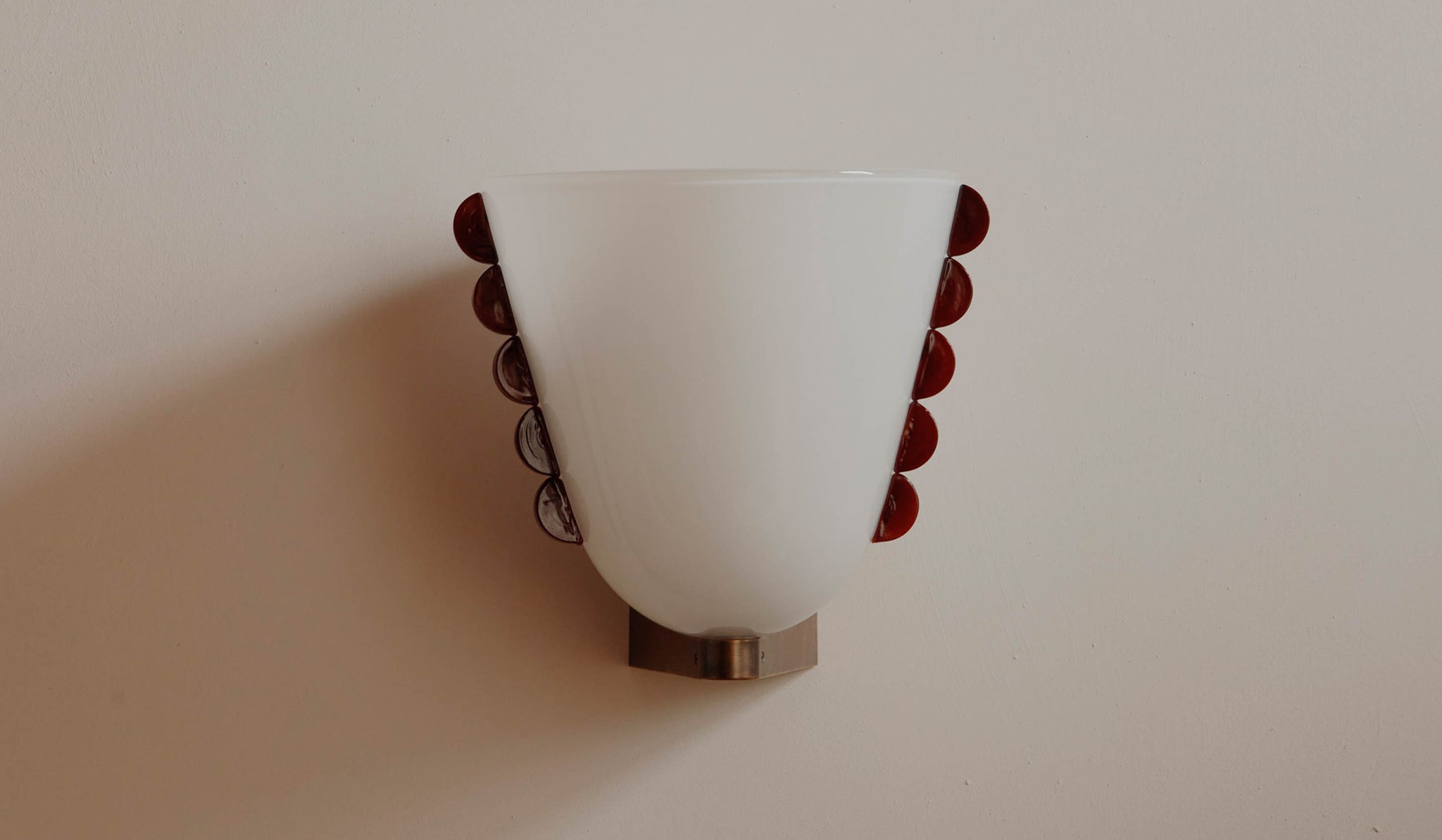 In Common With Medium Blown Glass Calla Sconce