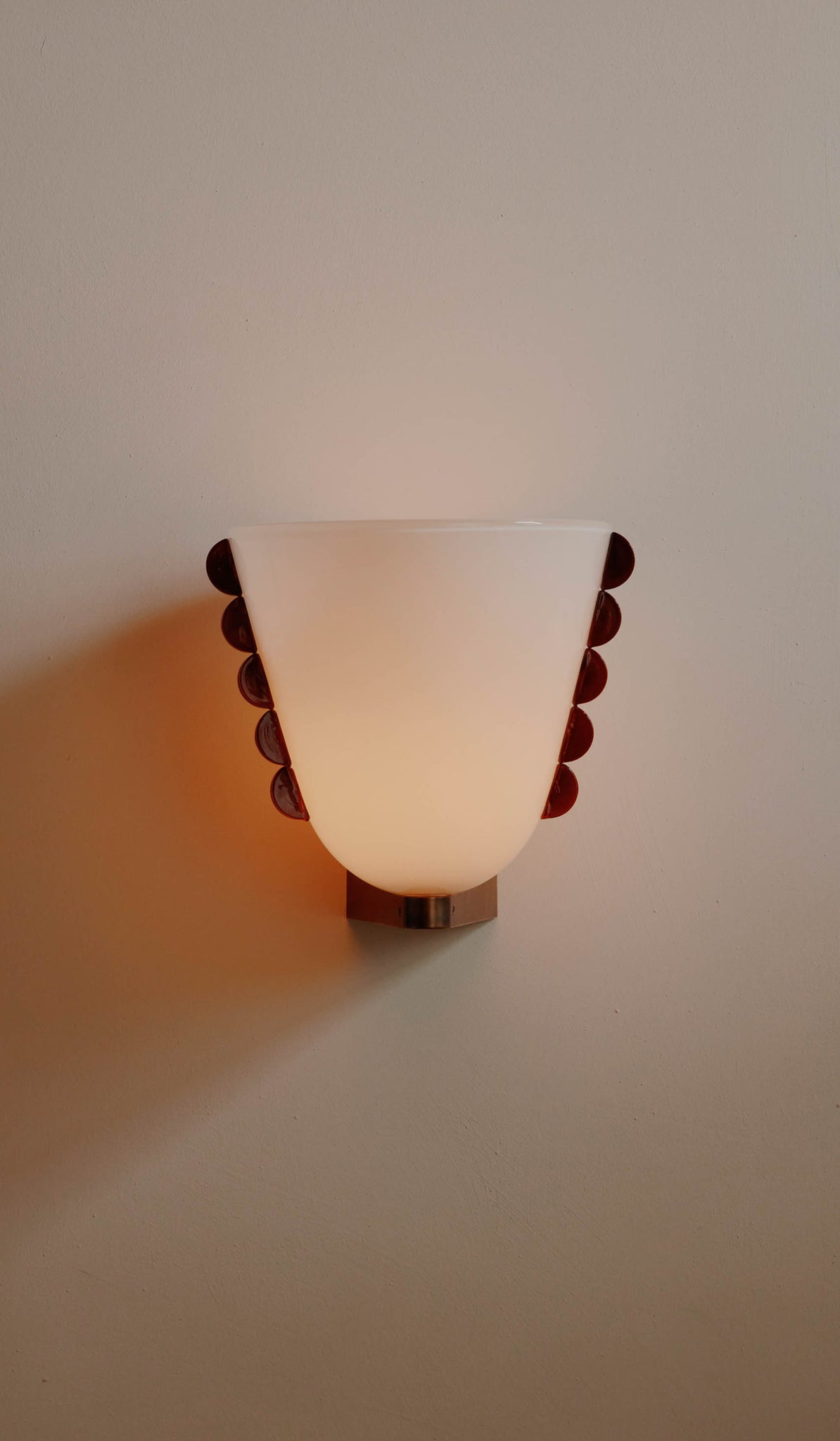 In Common With Medium Blown Glass Calla Sconce