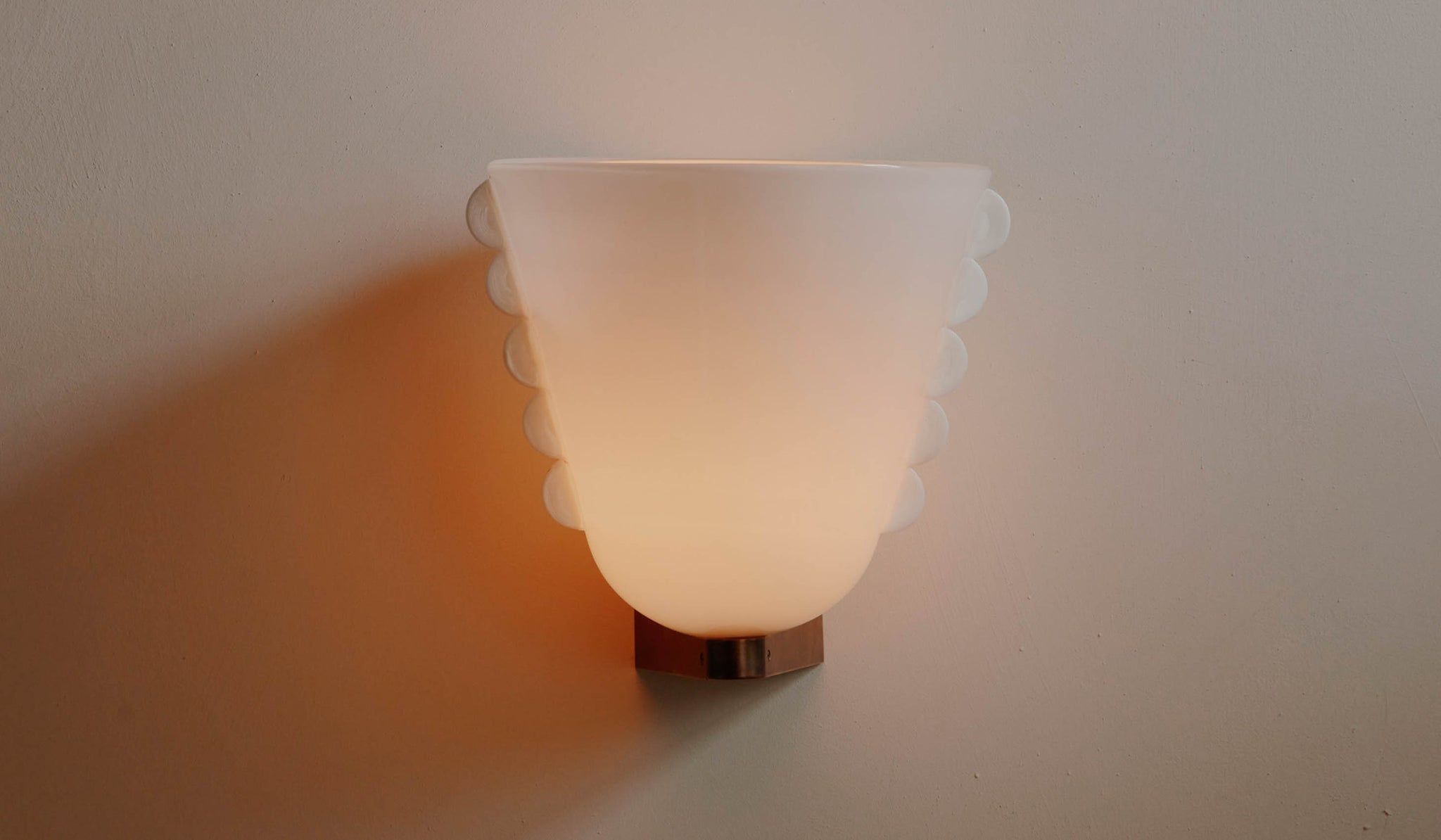 In Common With Medium Blown Glass Calla Sconce