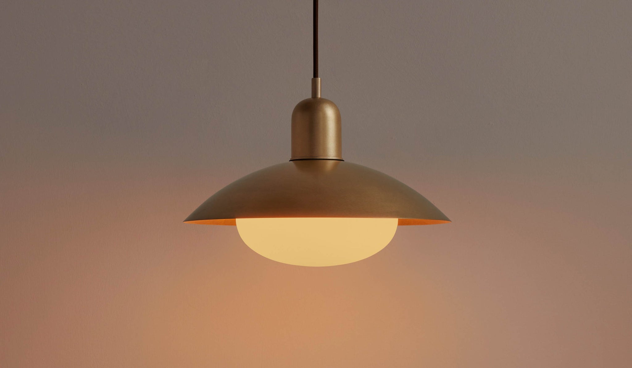 In Common With Brass Arundel Mushroom Pendant
