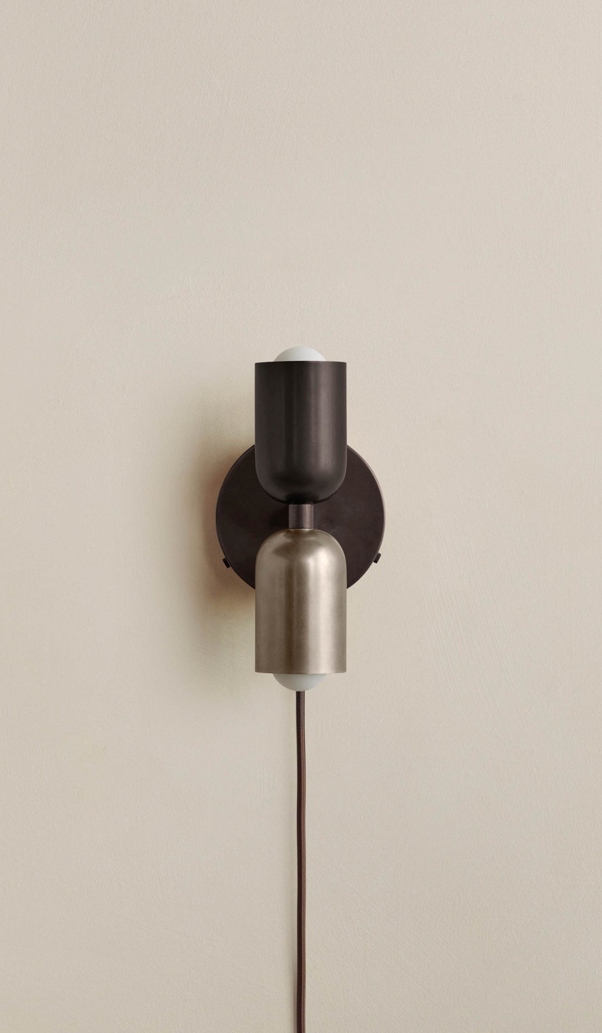 In Common With Brass Up Down Sconce - Plug In