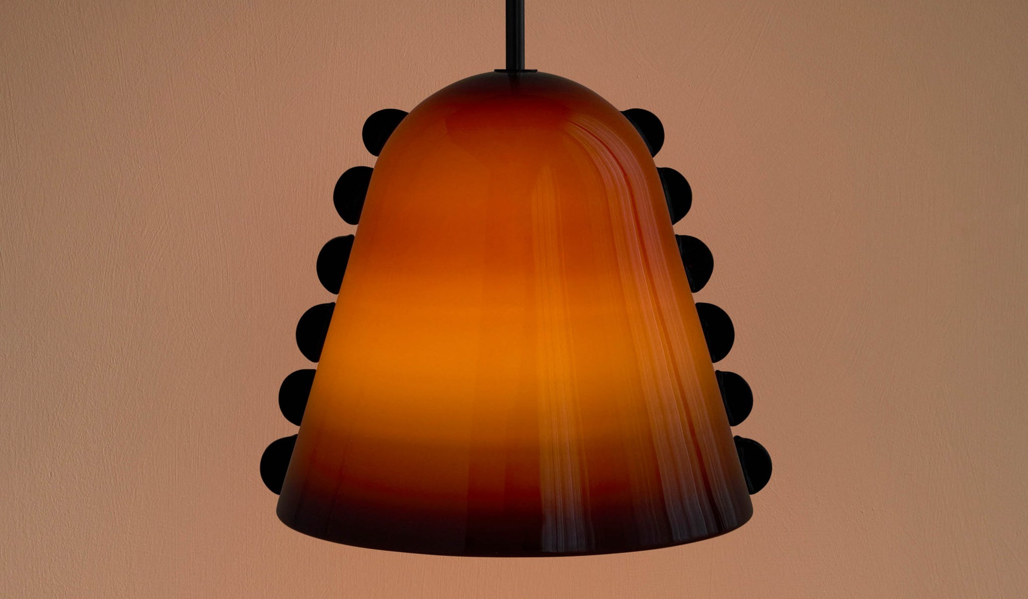 In Common With Large Blown Glass Calla Pendant