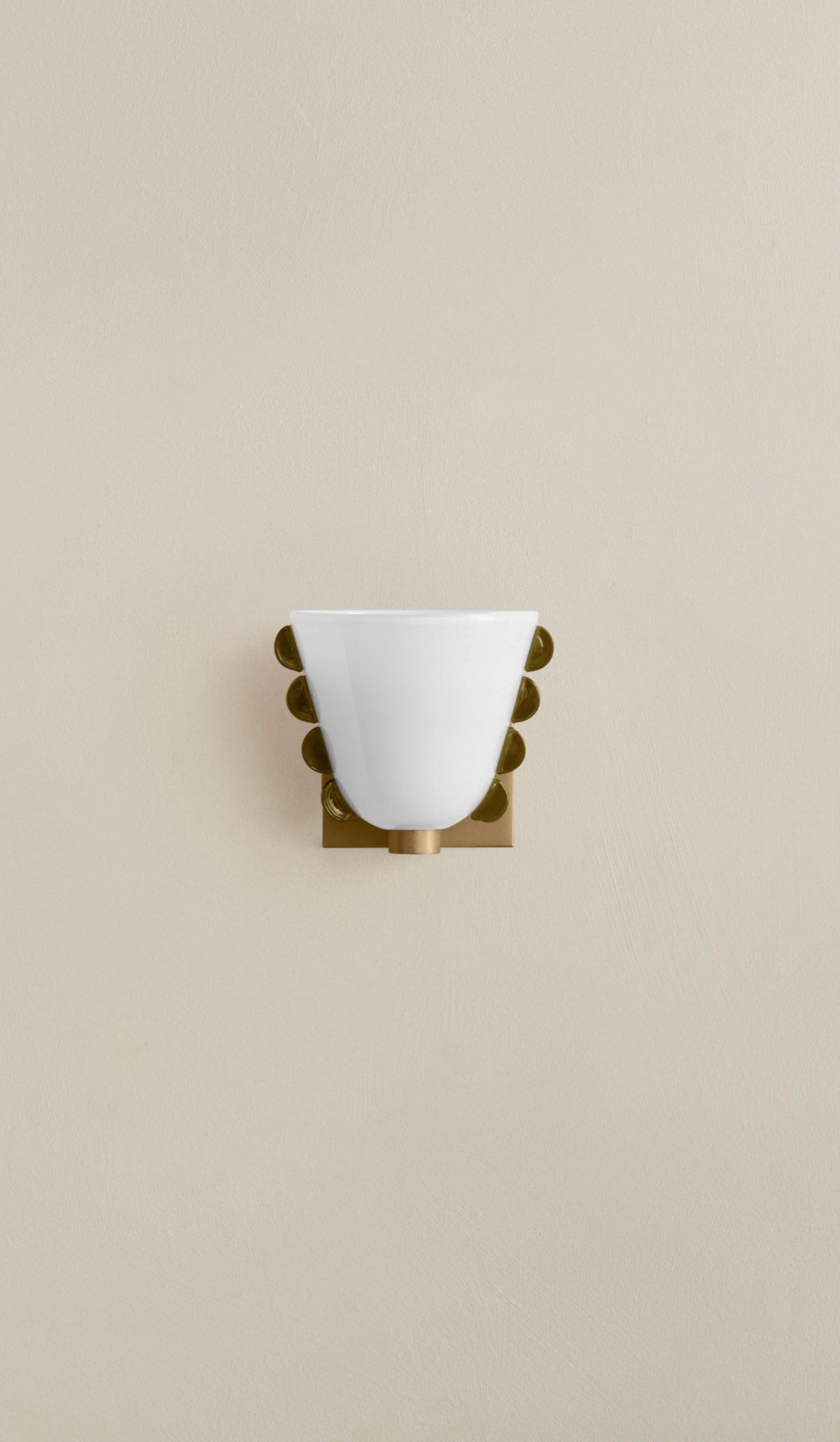 In Common With Small Blown Glass Calla Sconce