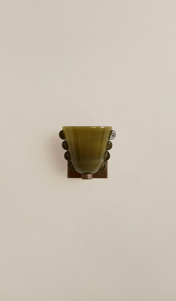In Common With Small Blown Glass Calla Sconce