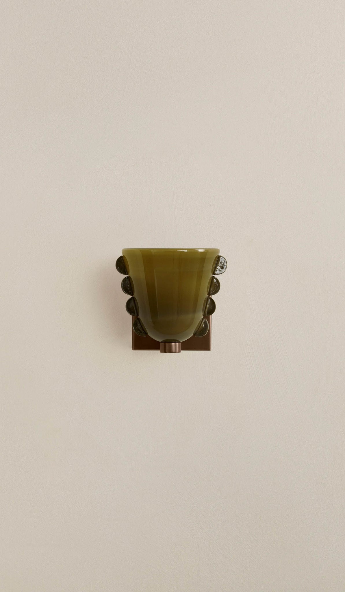 In Common With Small Blown Glass Calla Sconce