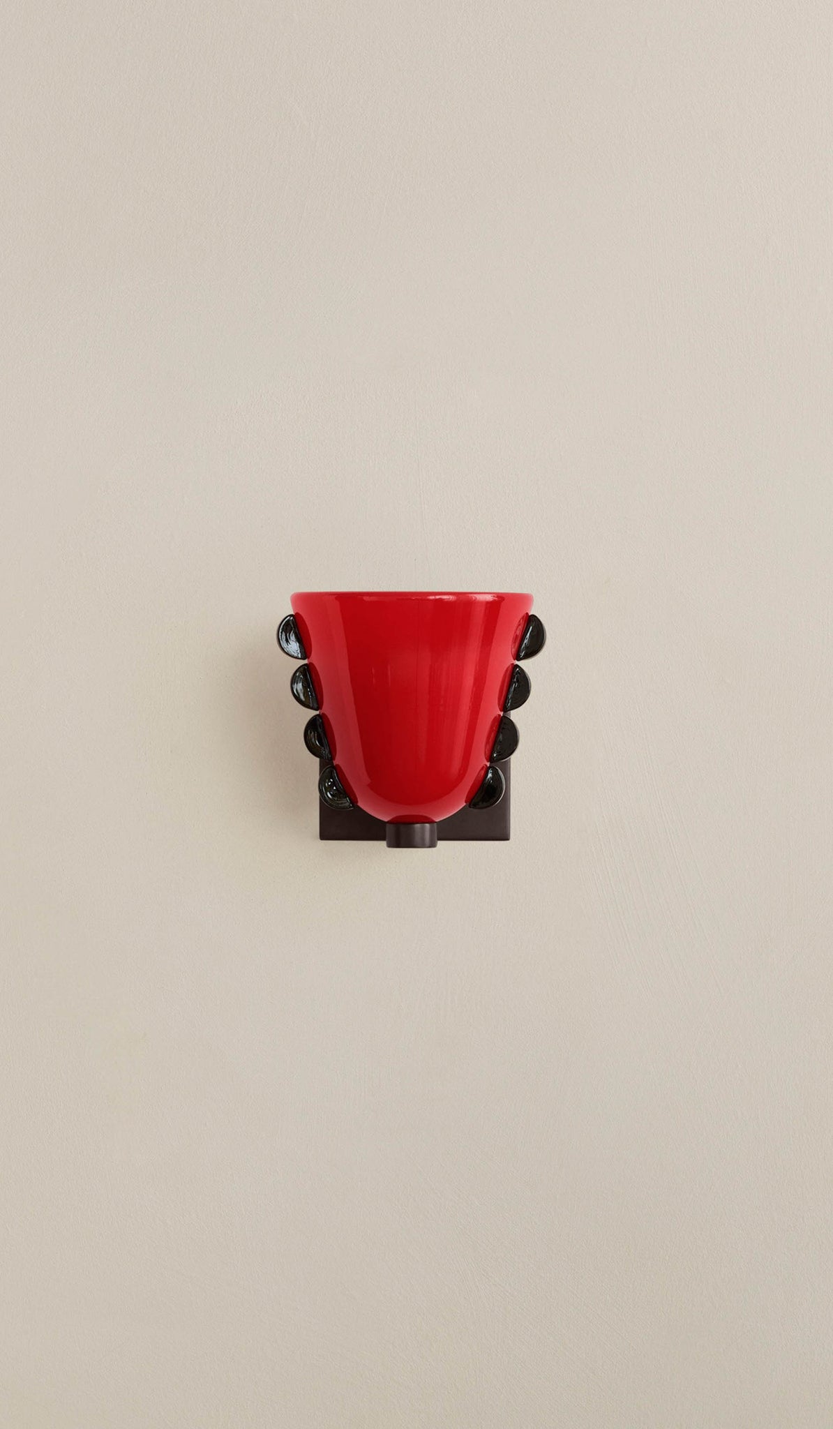 In Common With Small Blown Glass Calla Sconce