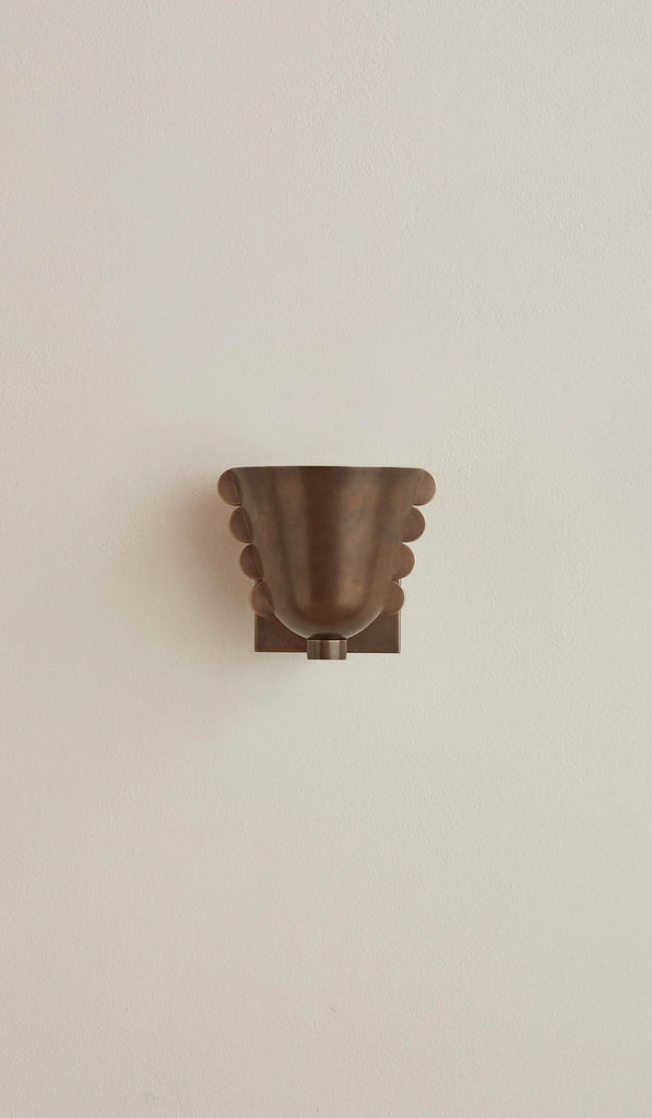 In Common With Small Brass Calla Sconce