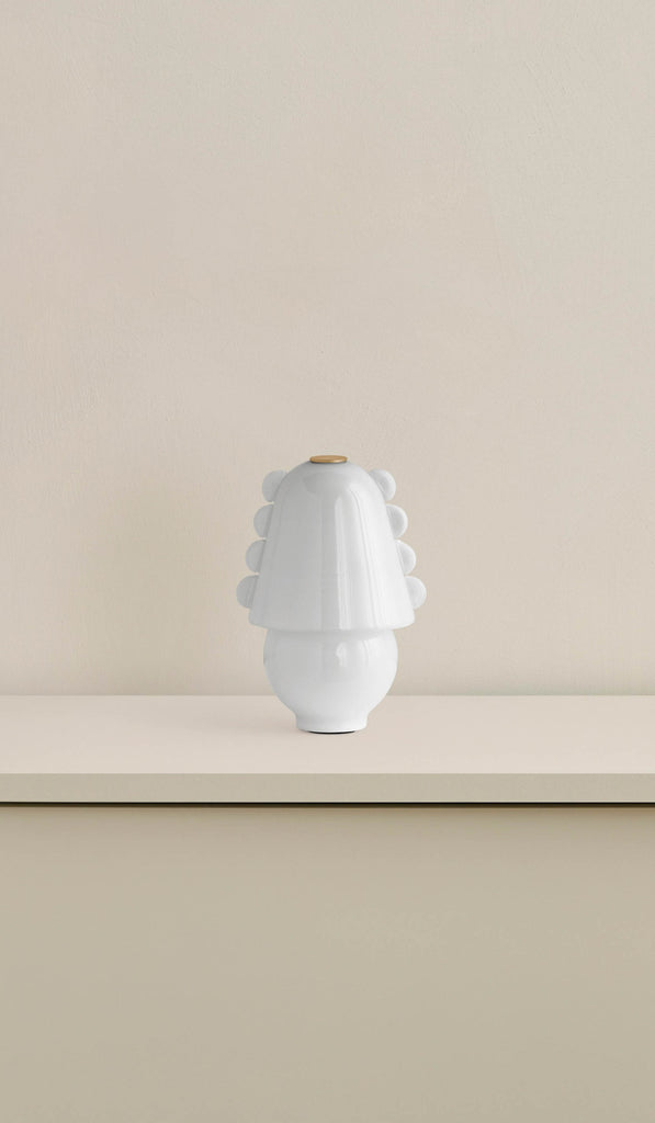 In Common With Small Blown Glass Calla Table Lamp