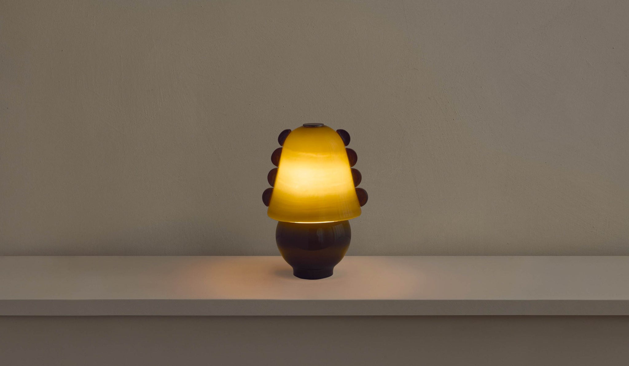 In Common With Small Blown Glass Calla Table Lamp