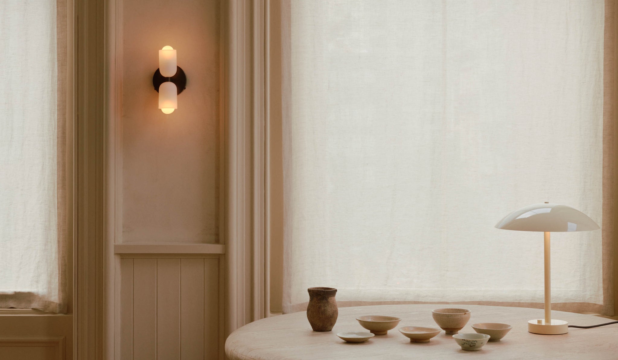 In Common With Opaline Glass Up Down Sconce