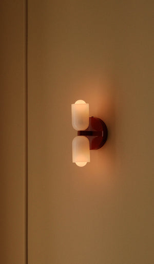 In Common With Opaline Glass Up Down Sconce