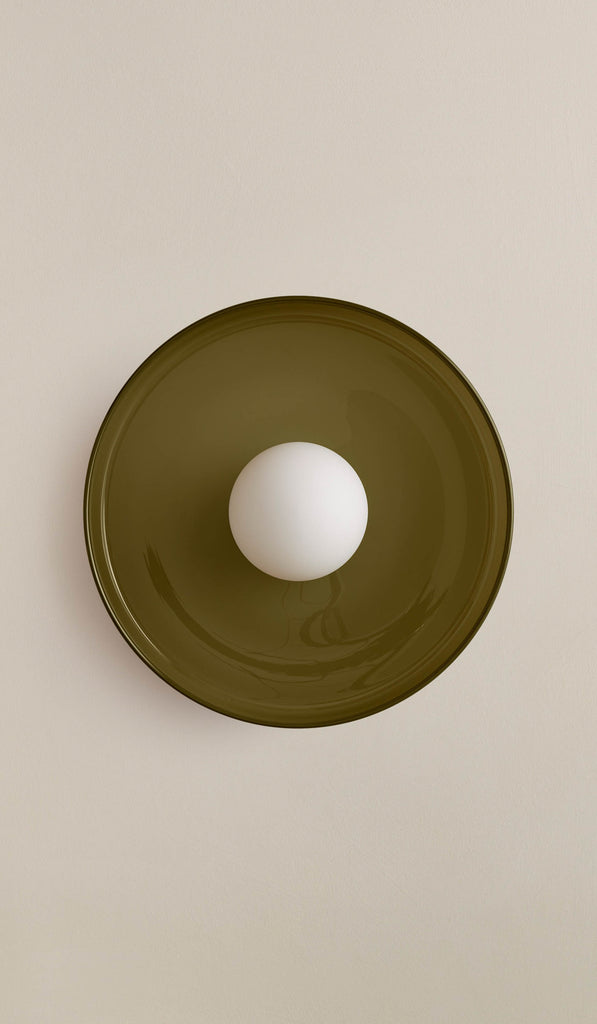 In Common With Pistachio Glass Disc Surface Mount with Pistachio Rim