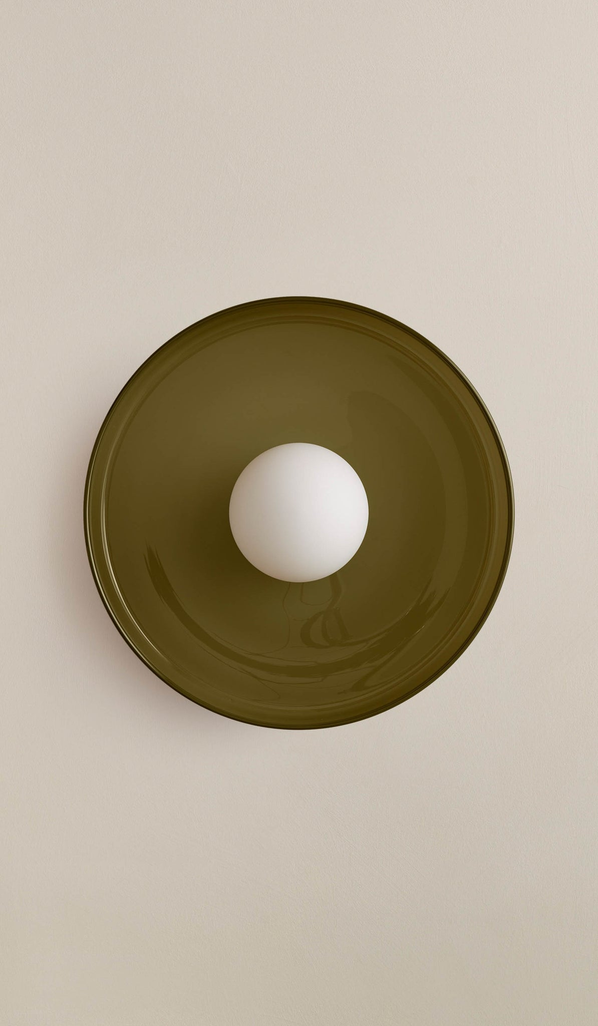 In Common With Pistachio Glass Disc Surface Mount with Pistachio Rim