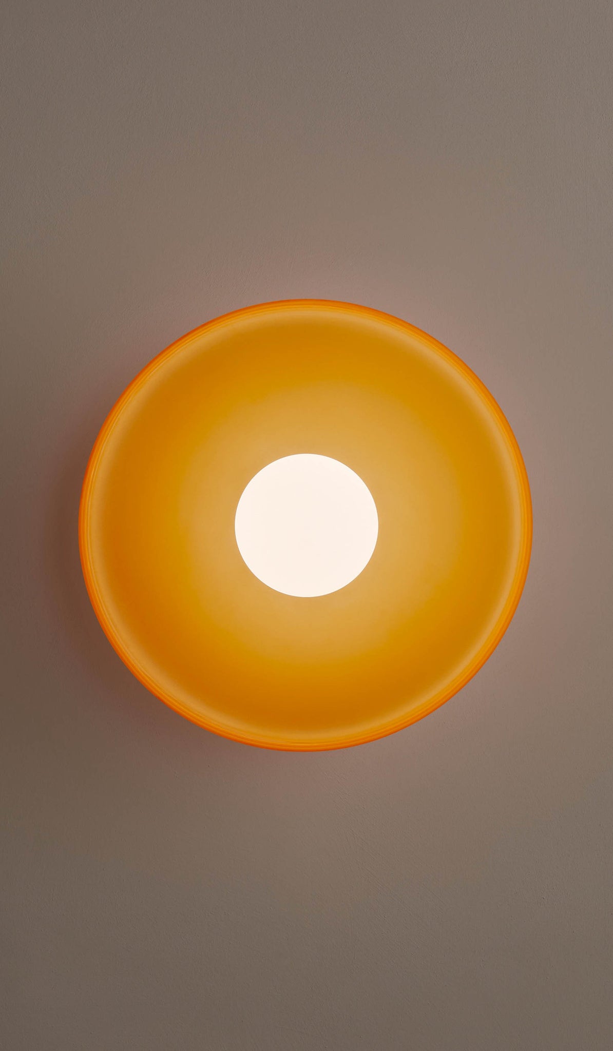 In Common With Sandblasted Amber Glass Disc Surface Mount