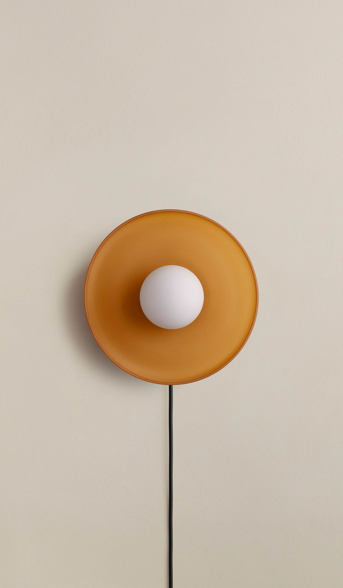 In Common With Sandblasted Amber Glass Disc Surface Mount