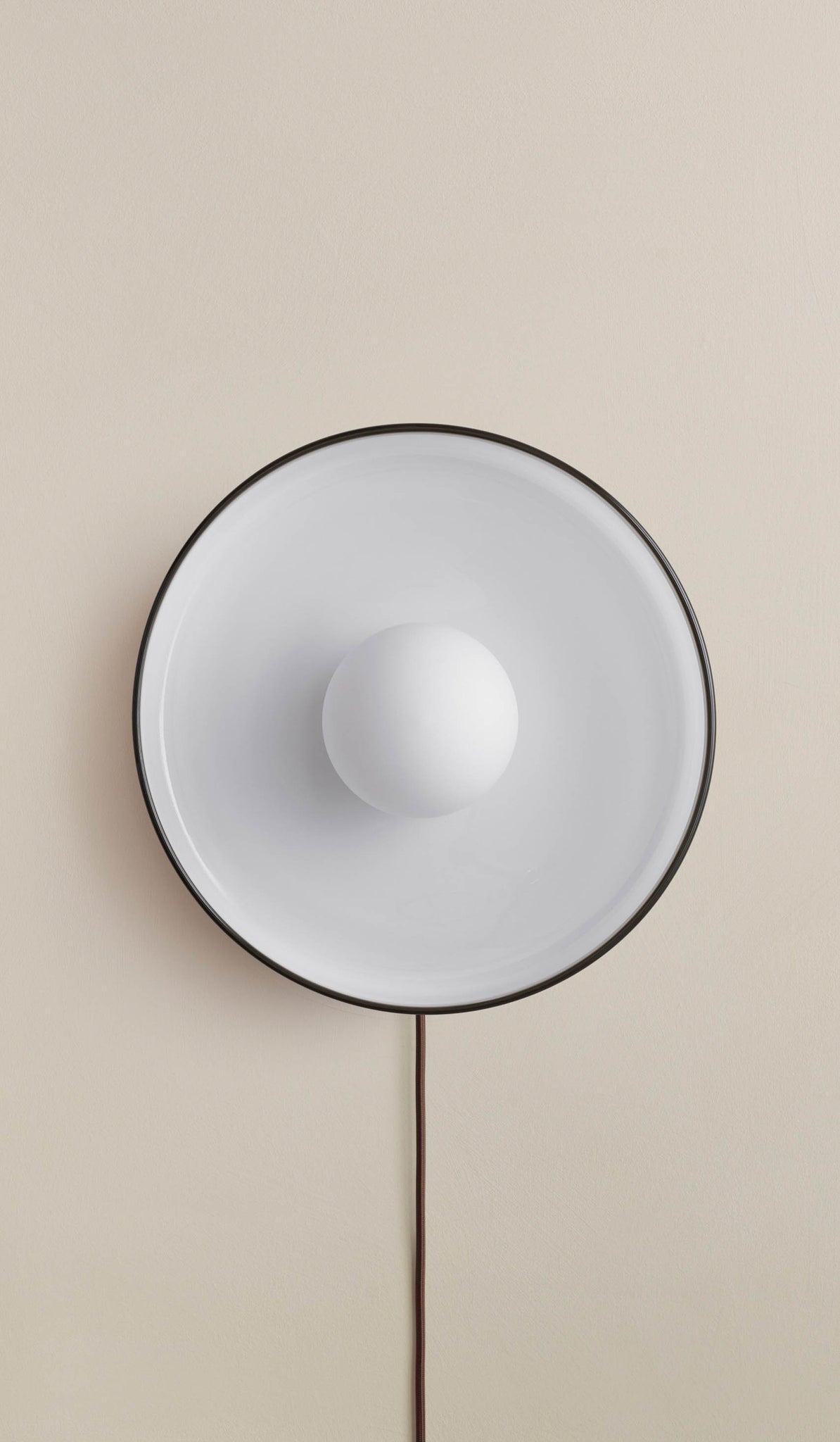 In Common With Opaline Glass Disc Surface Mount with Pistachio Rim