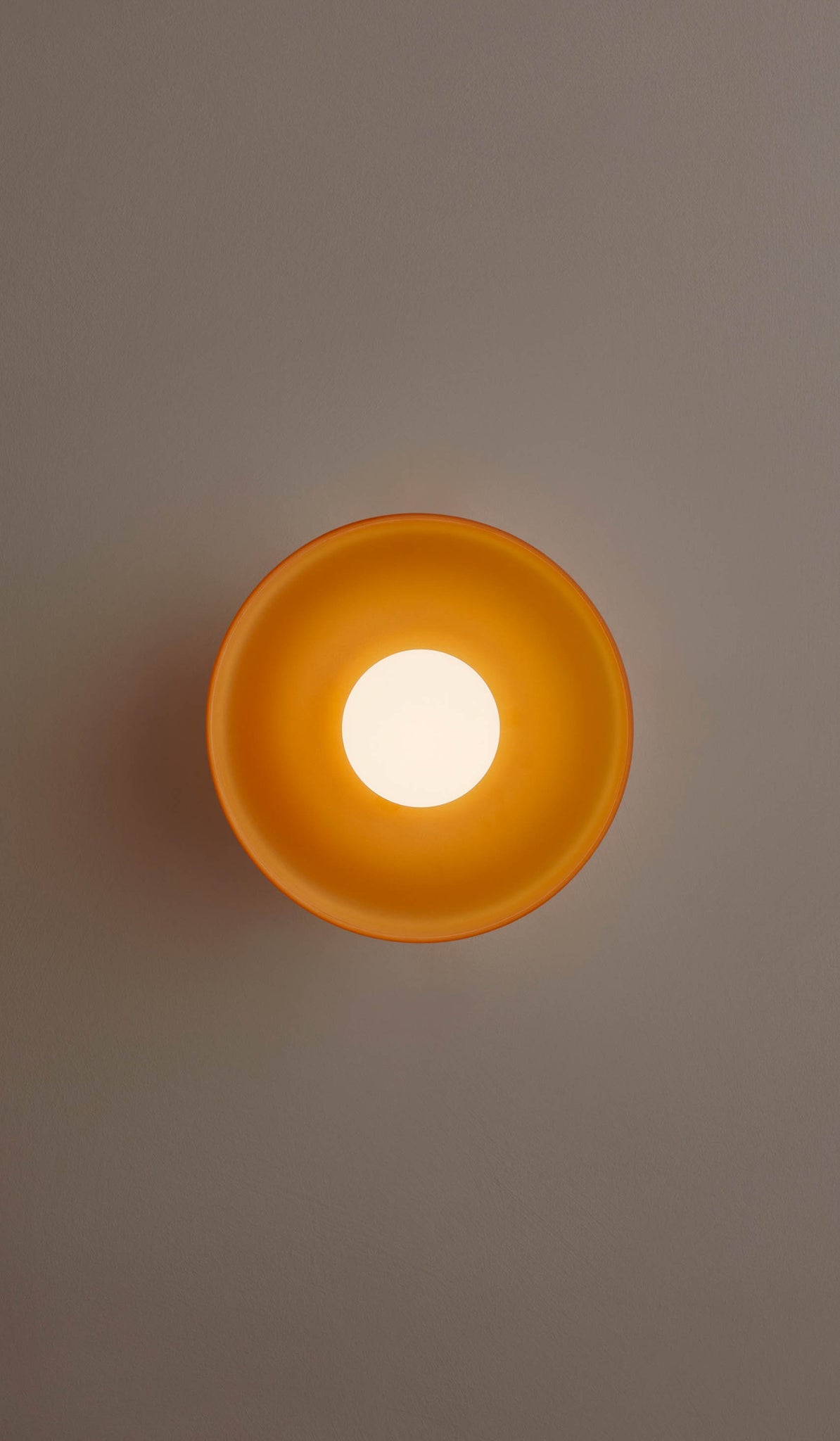 In Common With Sandblasted Amber Glass Disc Surface Mount