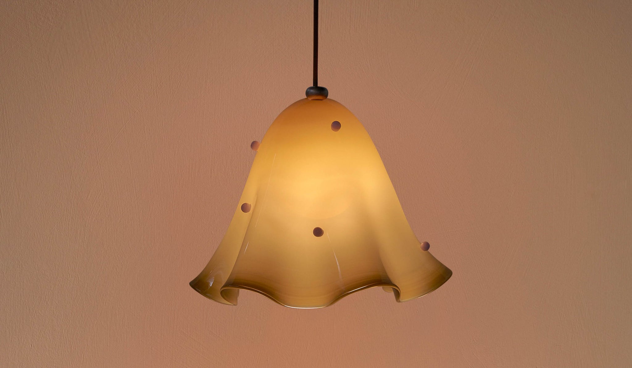 In Common With Blown Glass Fazzo Pendant with Dots