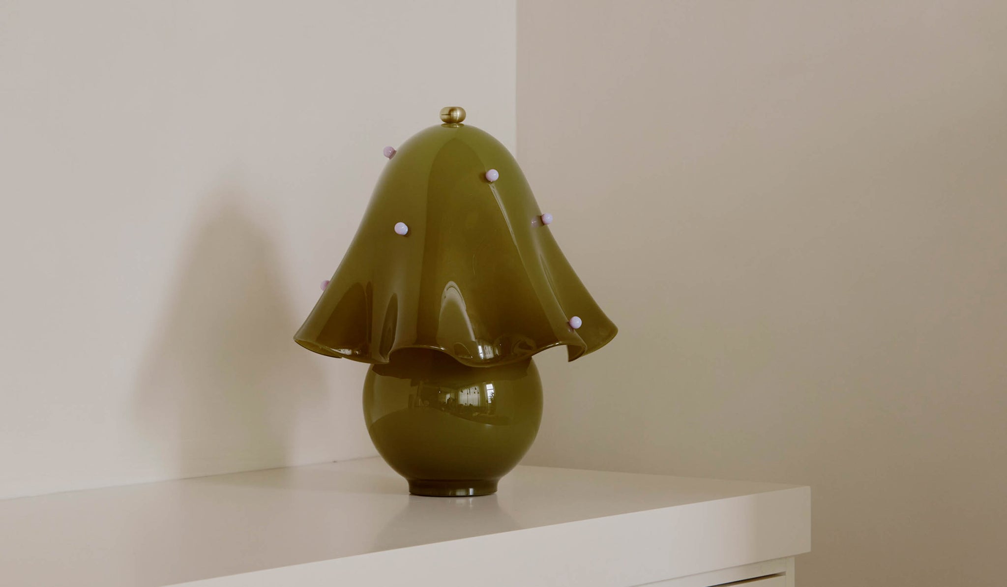 In Common With Blown Glass Fazzo Table Lamp with Dots