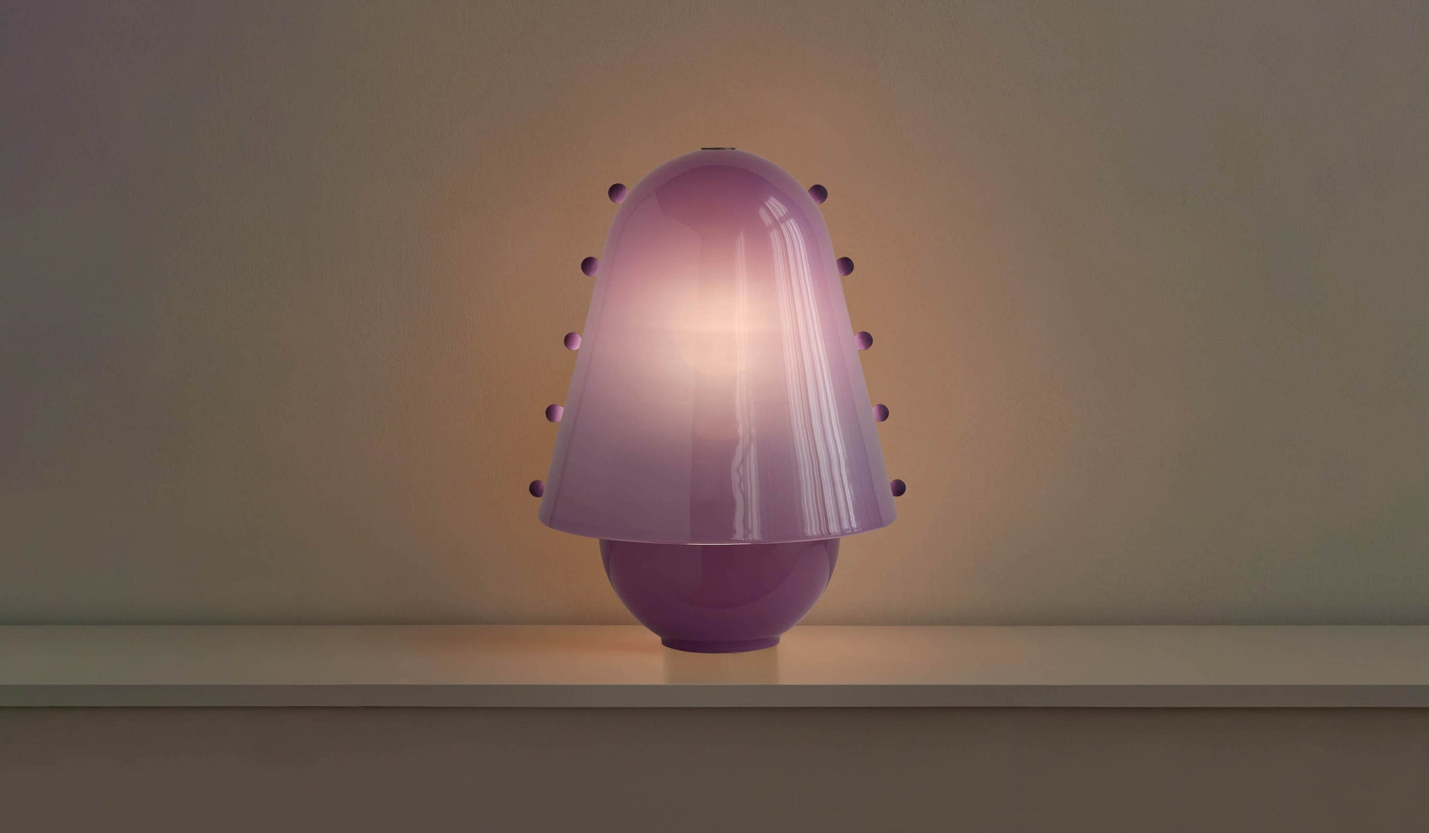 In Common With Large Blown Glass Gemma Table Lamp