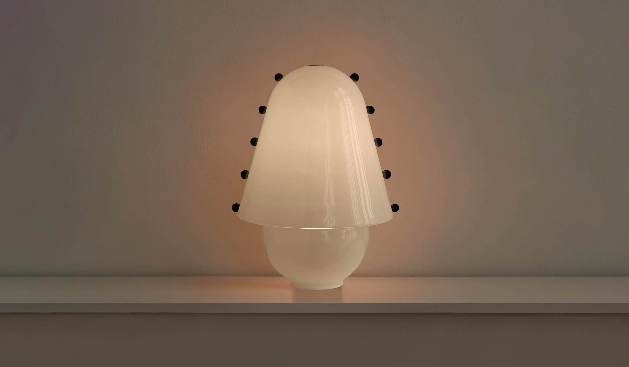 In Common With Large Blown Glass Gemma Table Lamp