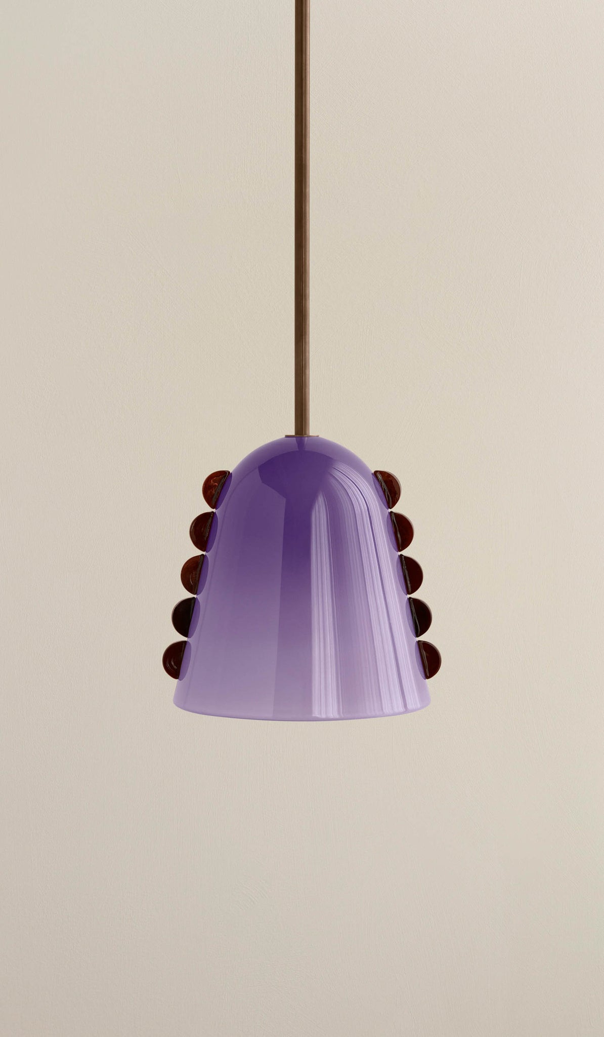 In Common With Medium Blown Glass Calla Pendant