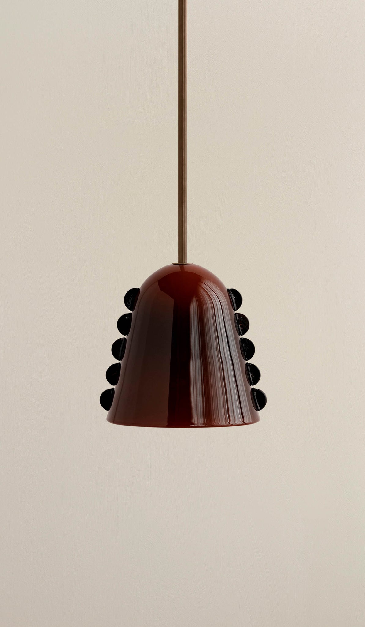 In Common With Medium Blown Glass Calla Pendant