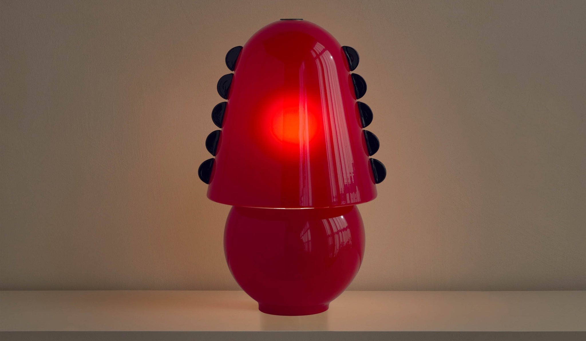 In Common With Medium Blown Glass Calla Table Lamp