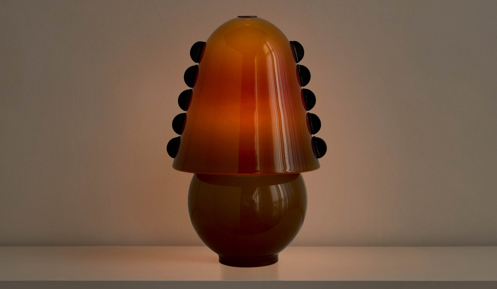 In Common With Medium Blown Glass Calla Table Lamp