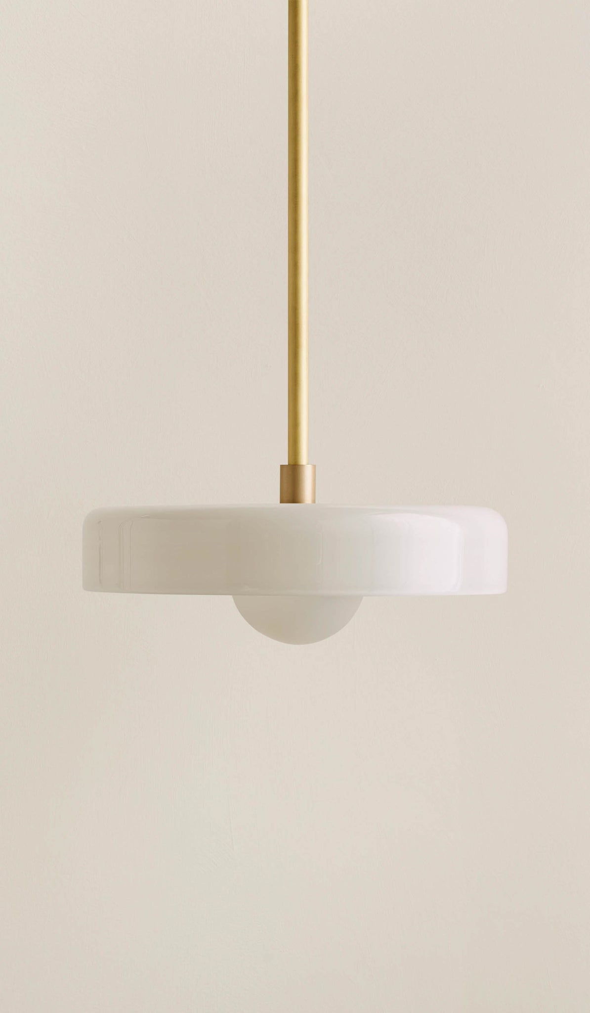 In Common With Opaline Glass Disc Pendant