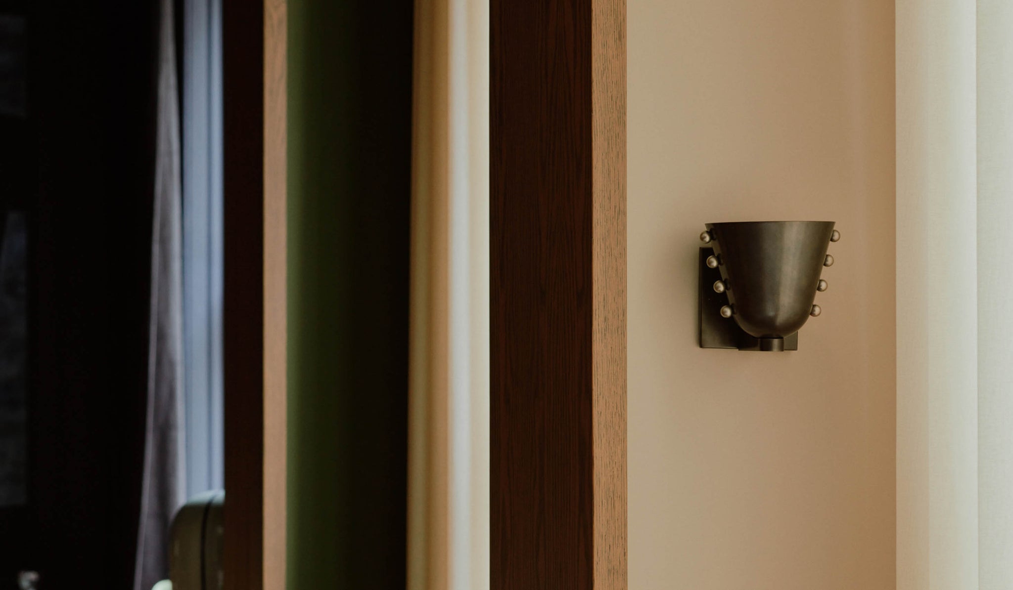 In Common With Small Brass Gemma Sconce