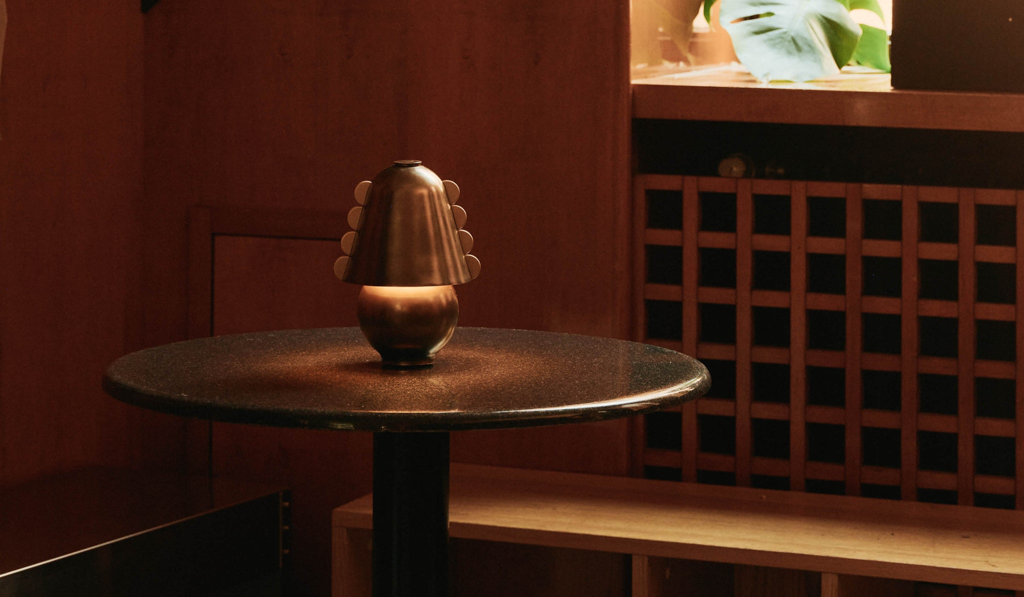 In Common With Small Brass Calla Table Lamp