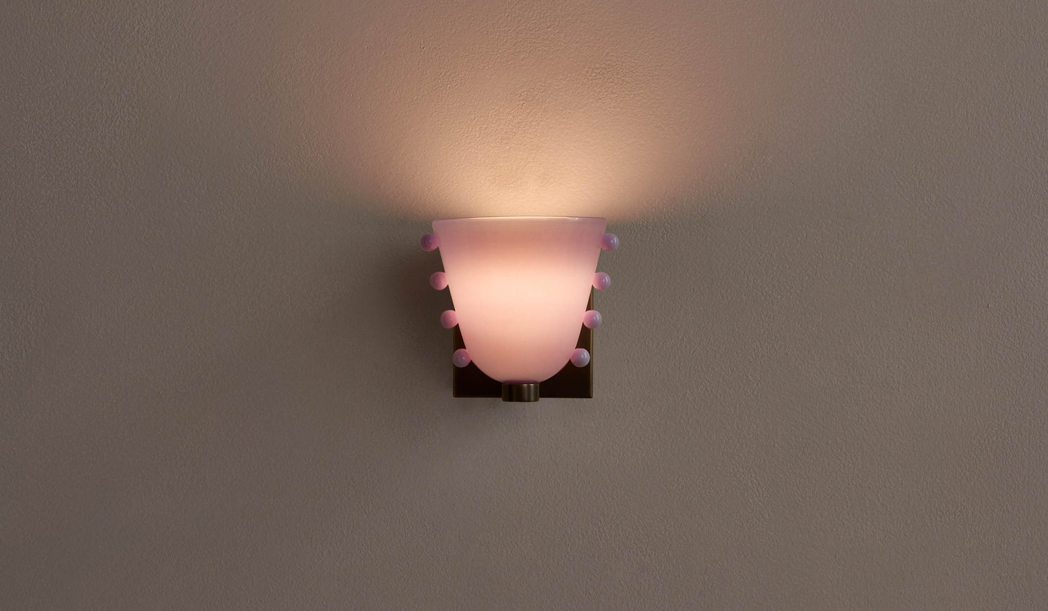 In Common With Small Blown Glass Gemma Sconce