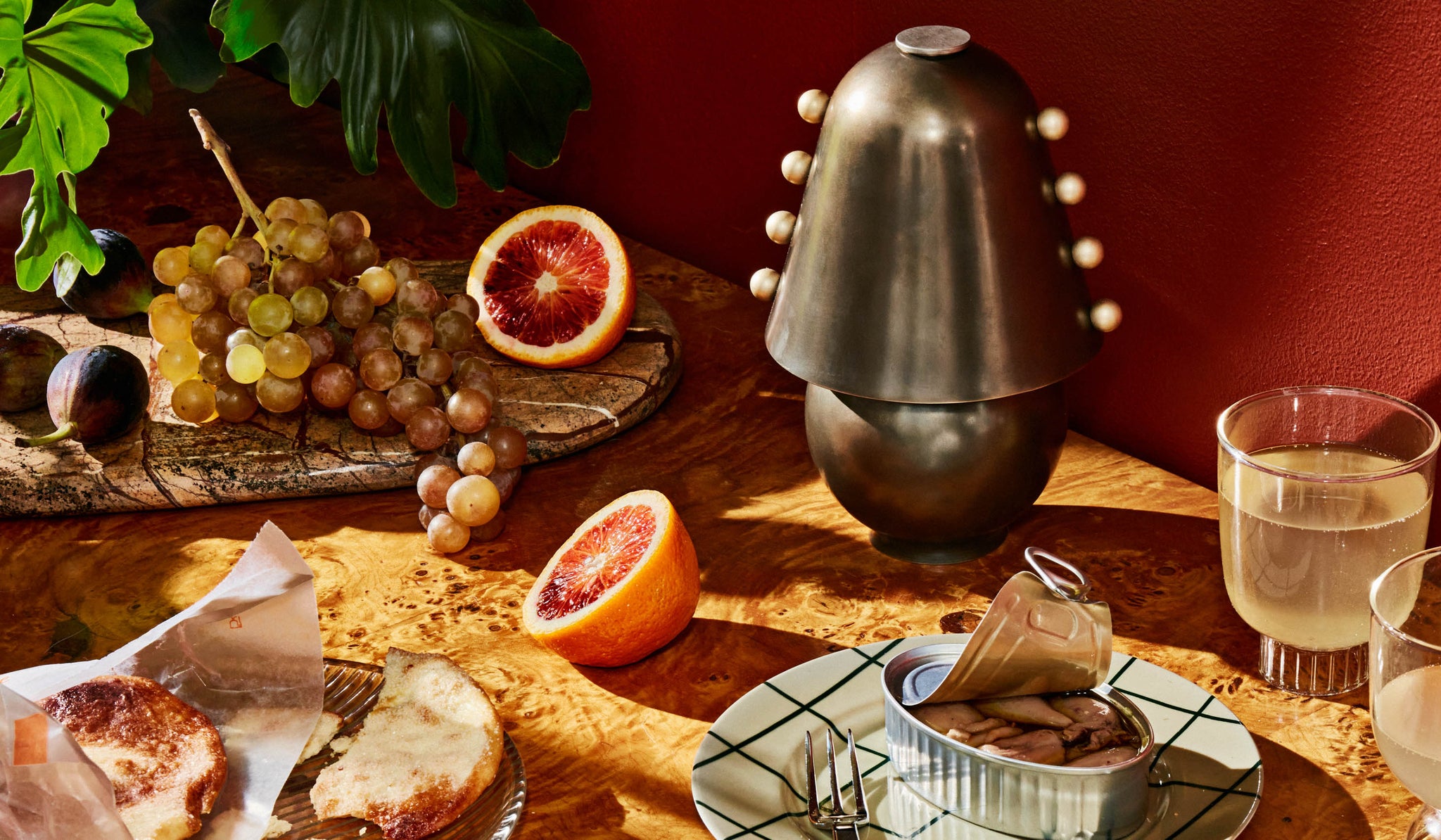 In Common With Small Brass Gemma Table Lamp
