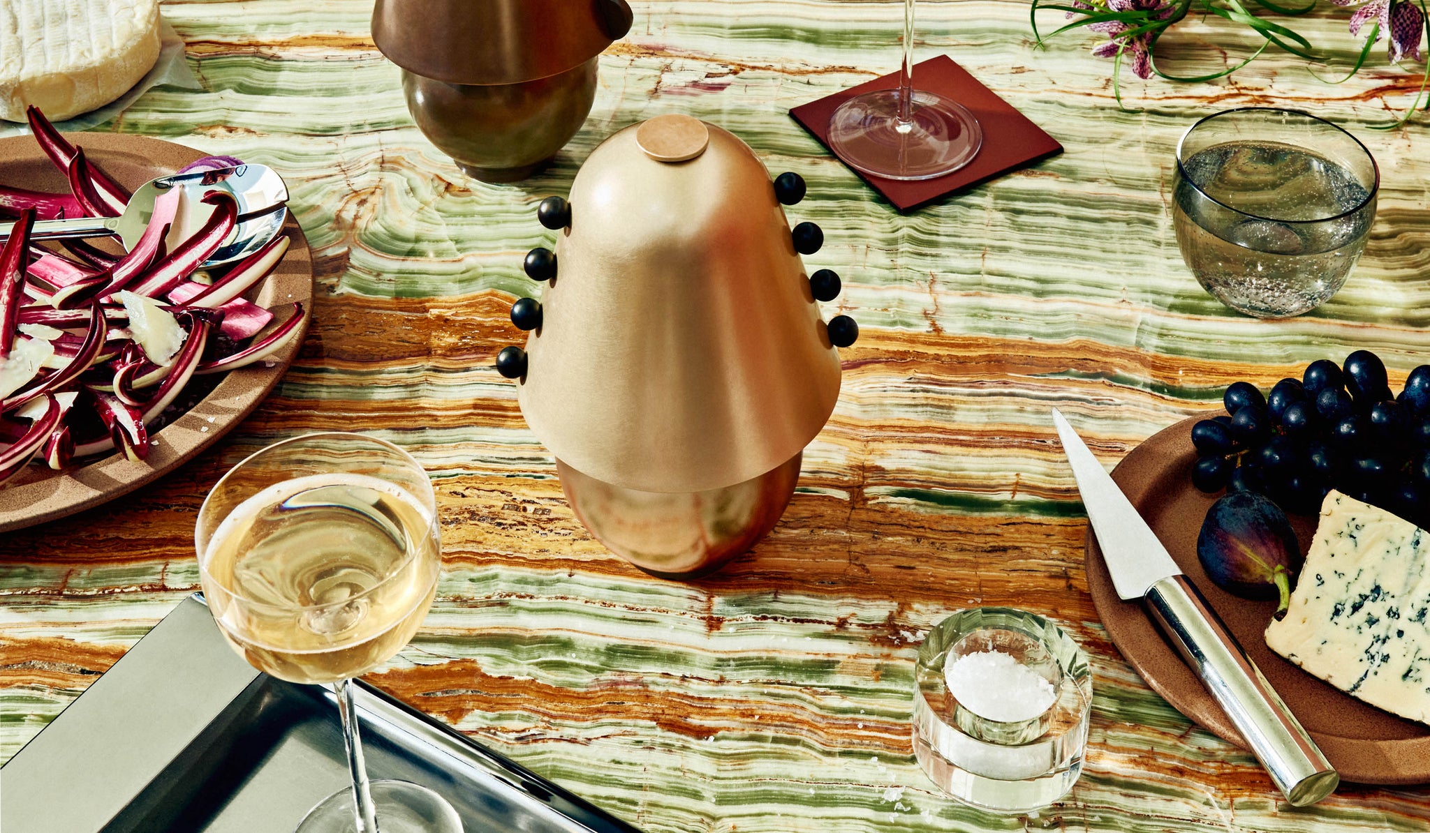 In Common With Small Brass Gemma Table Lamp