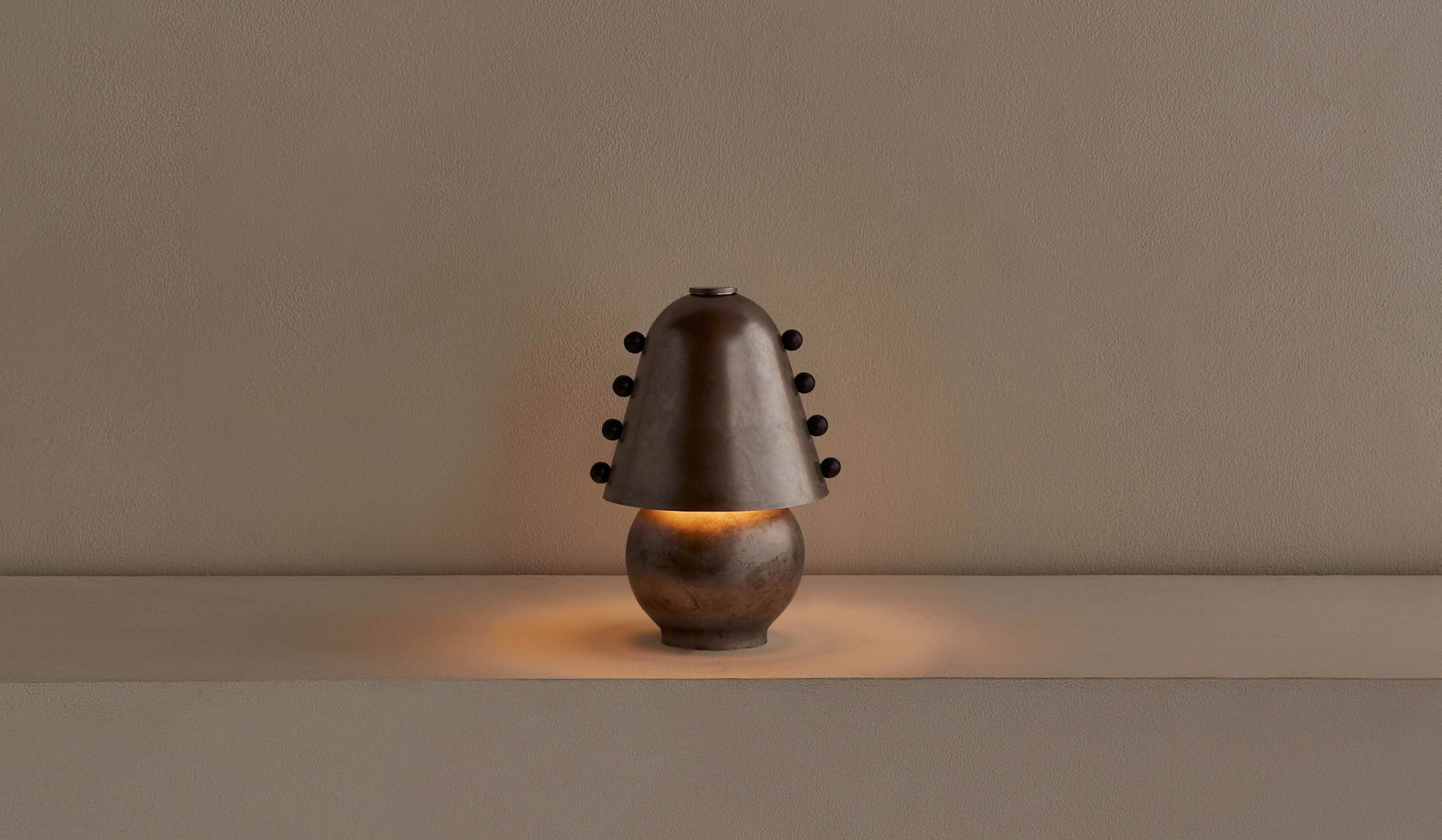 In Common With Small Brass Gemma Table Lamp