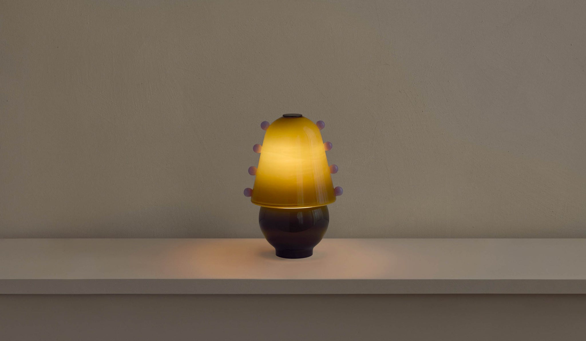 In Common With Small Blown Glass Gemma Table Lamp