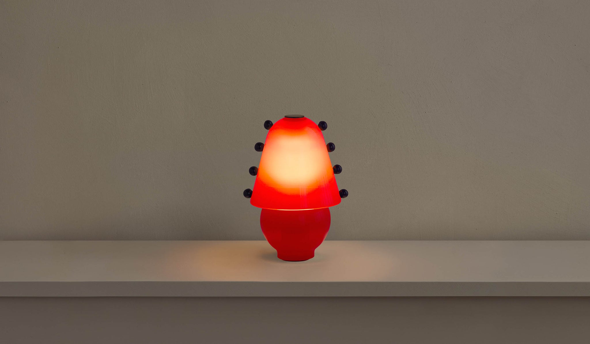 In Common With Small Blown Glass Gemma Table Lamp