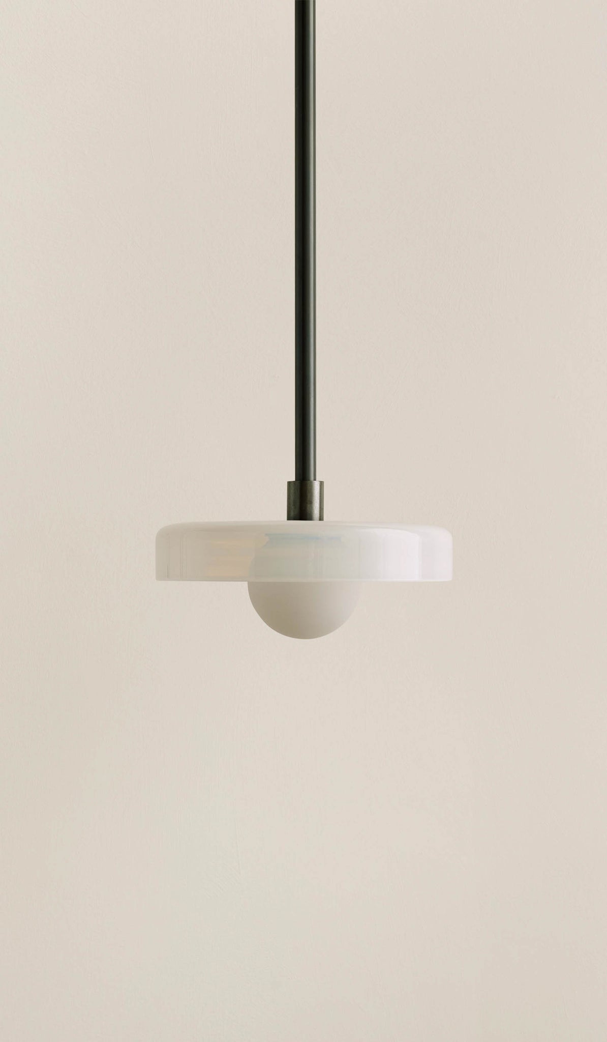In Common With Opaline Glass Disc Pendant
