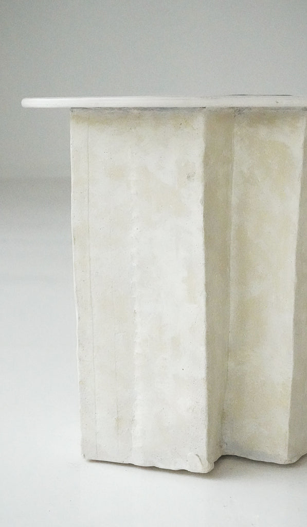 Jordan McDonald Faceted Ceramic Side Table with Green Tile