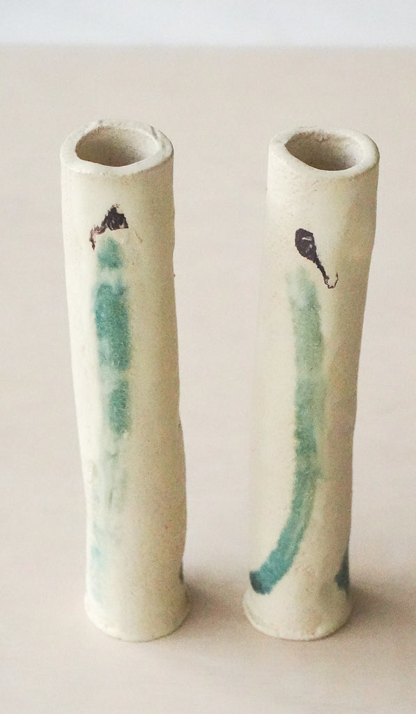 Jordan McDonald Pair of Cylinder Stem Vases