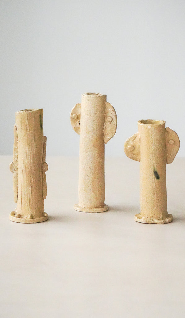 Jordan McDonald Trio of Cylinder Stem Vases