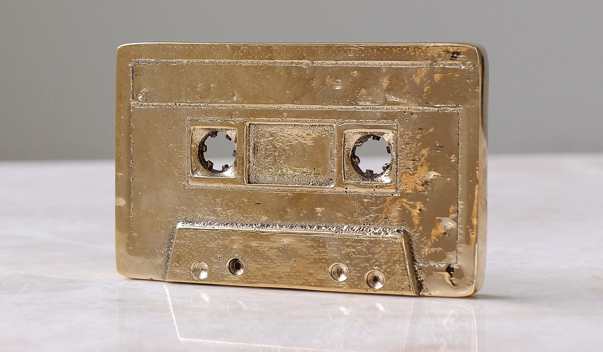 Nancy Pearce Cast Bronze Cassette Tape