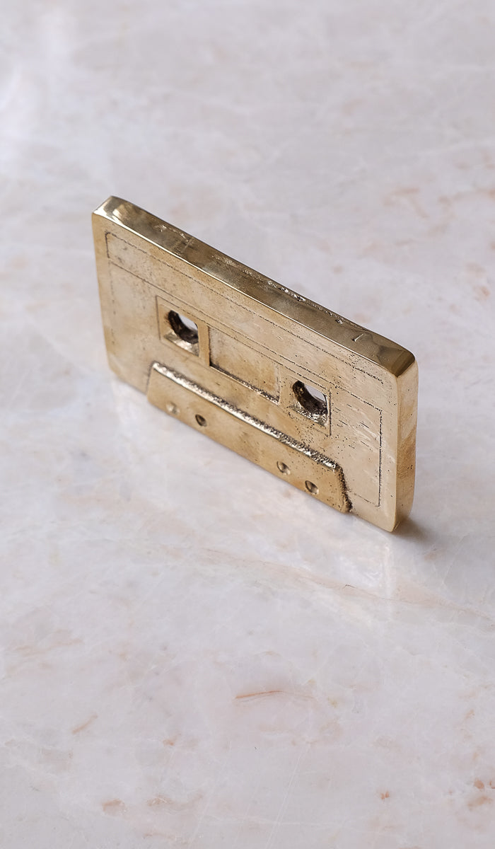 Nancy Pearce Cast Bronze Cassette Tape